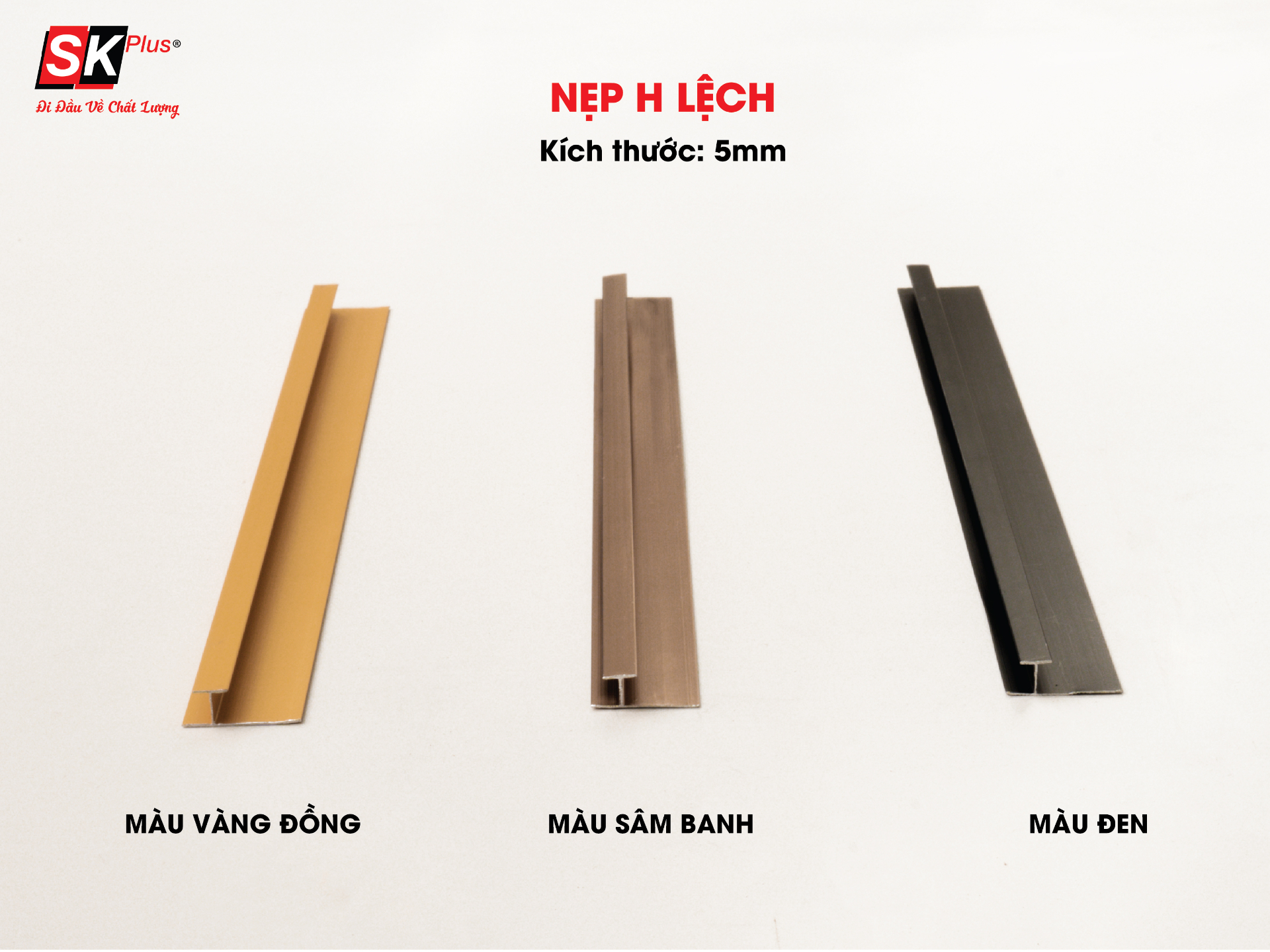 Nẹp H lệch