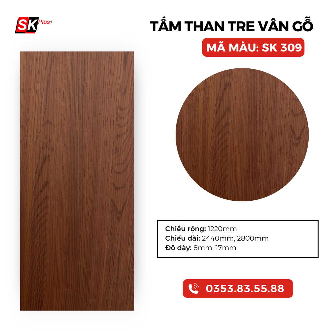 TẤM THAN TRE 17mm SK309