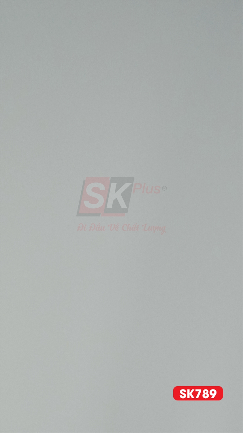 Tấm than tre 17mm xám nhạt mịn PET - SK789